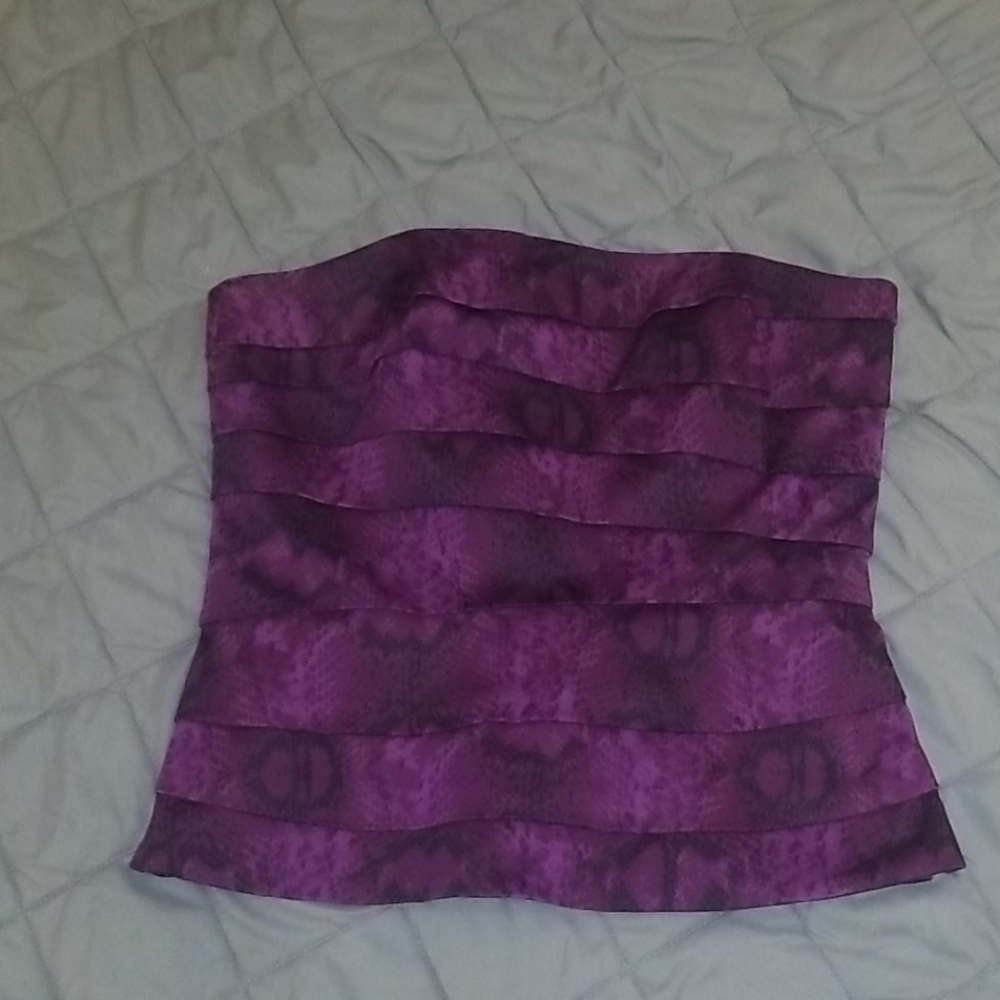 E35 WHITE HOUSE/BLK MARKET: SIZE 6 WOMEN TOP PURPLE - Picture 1 of 3